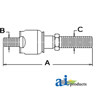 UJD00829    Tie Rod---Replaces AL168711